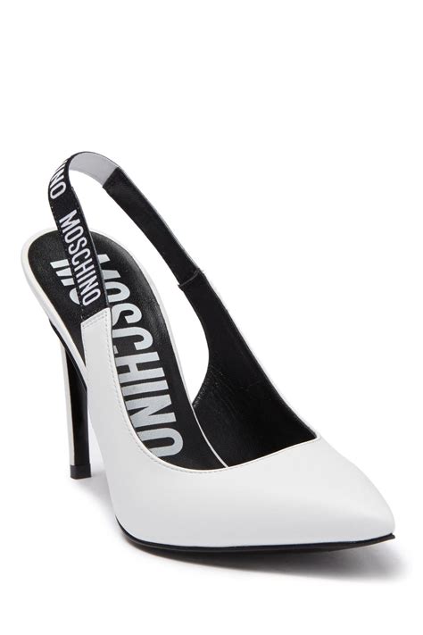 moschino slingback heels
